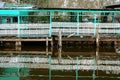 Wharf reflection Royalty Free Stock Photo
