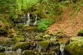 Wharnley Burn Falls prior to River Derwent Royalty Free Stock Photo