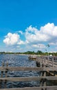 What a beautiful day standing on the edge with a great weather Royalty Free Stock Photo