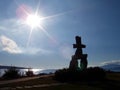 Inukshuk, Vancouver Royalty Free Stock Photo