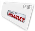 What is Billable Words Envelope Invoice Mail Charges Royalty Free Stock Photo