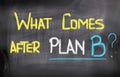 What Comes After Plan B Concept Royalty Free Stock Photo