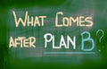 What Comes After Plan B Concept Royalty Free Stock Photo