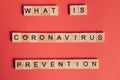 what is coronavirus word written on color background. what is coronavirus text on backdrop for your design, coronavirus concept Royalty Free Stock Photo