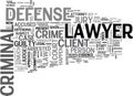 What Is A Criminal Defense Lawyer Word Cloud Royalty Free Stock Photo