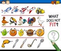 What does not fit game cartoon