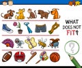 What does not fit game cartoon