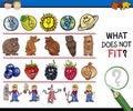 What does not fit game cartoon