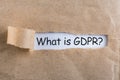 What is General Data Protection Regulation or GDPR - note at torn brown envelope