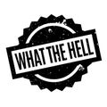 What The Hell rubber stamp Royalty Free Stock Photo