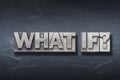What if den Royalty Free Stock Photo