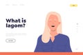 What is lagom landing page design website template advertising swedish philosophy of moderation