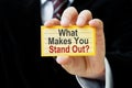 What Makes You Stand Out