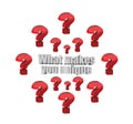 what makes you unique question Royalty Free Stock Photo