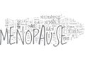 What Is Menopause Word Cloud