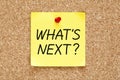 What is Next Sticky Note Royalty Free Stock Photo