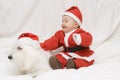 What a pair of Santas. Royalty Free Stock Photo