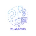 What-posts concept icon