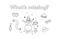 What's Missing Coloring Book Game for Kids