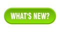 what\'s new? button. rounded sign on white background Royalty Free Stock Photo