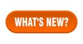 what\'s new? button. rounded sign on white background Royalty Free Stock Photo