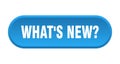 what\'s new? button. rounded sign on white background Royalty Free Stock Photo