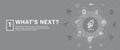 What`s Next Header Web Banner showing the Next Big Idea Royalty Free Stock Photo