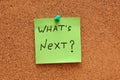 What's next? Post-it. Royalty Free Stock Photo