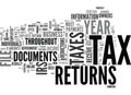 What S So Special About Tax Returns Word Cloud