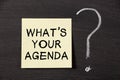 What's Your Agenda ? Royalty Free Stock Photo