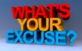 what\'s your excuse on blue