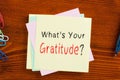 What`s Your Gratitude Royalty Free Stock Photo