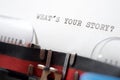 What`s your story question Royalty Free Stock Photo