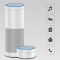 What is smart speaker home Royalty Free Stock Photo