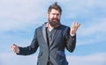 What to do next. help with desision. Mature hipster with beard. Bearded man. Future success. Male formal fashion. brutal Royalty Free Stock Photo