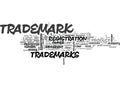 What Are Trademarks Word Cloud Royalty Free Stock Photo