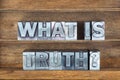 What is truth tray Royalty Free Stock Photo