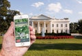 What3words concept app for the exact location of the White House in Washington DC