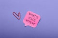 What's Your Pitch text on a pink speech bubble