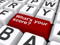 What's your score? Royalty Free Stock Photo