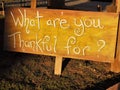 What are you Thankful for Signage