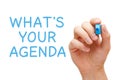 What is Your Agenda Royalty Free Stock Photo