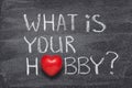 what is your hobby heart Royalty Free Stock Photo
