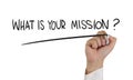 What is Your Mission ? Royalty Free Stock Photo