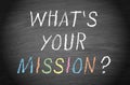 What is your mission? Royalty Free Stock Photo