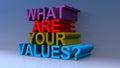 What are your values on blue Royalty Free Stock Photo