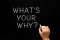 What Is Your Why Handwritten Question Royalty Free Stock Photo