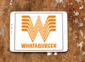 Whataburger restaurant chain logo Royalty Free Stock Photo