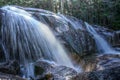 Whaterfall (Dianas bath) in White Mountain National Park, New Hampshire, USA Royalty Free Stock Photo