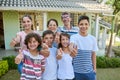 Whatever the question, family will always be the answer. Portrait of a happy multi generational family standing together